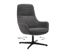 Varossi Πολυθρόνα Kim γκρι 74 x 81 x 102 (300-393)
