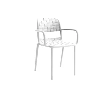Varossi Πολυθρόνα Tonic λευκό 55 x 57 x 82 (900-349)