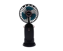 Primo Mini PRMF-80697 Primo 3.5'' 9cm Μαύρος Επαναφορτιζόμενος Ανεμιστήρας (800697)