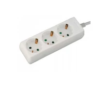 Alfaone Πολύπριζο V03B Alfaone 3 θέσεις χωρίς διακόπτη 3X1,5mm 1,5m Λευκό