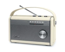 Muse Ραδιόφωνο M-098SC MUSE Μπαταρίας-Ρεύματος με Bluetooth Κρεμ