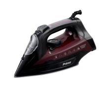 Primo Σίδερο ατμού PRSI-40313 Primo Κεραμική πλάκα 3000W Anti-drip-Anti-calc-Auto shut-off Μαύρο-Μπορντώ