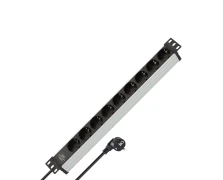 Brennenstuhl Πολύπριζο Rackmount 19'' 1U 9 Θέσεων 1390007009 ALU LINE (150182)