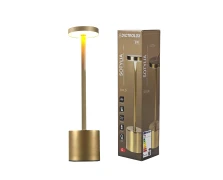 Dictro Lux Φωτιστικό επιτραπέζιο LED επαναφορτιζόμενο 794953 DICTRO LUX Χρυσό (020133)