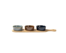 Gusto Casa Ορντεβιέρα 3 Θέσεων με βάση μπαμπού 43x11cm REACTIVE 635868 GUSTO CASA (060238)