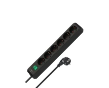 Brennenstuhl Πολύπριζο 6 Θέσεων με Διακόπτη 3m 1159500423 Μαύρο (150198)
