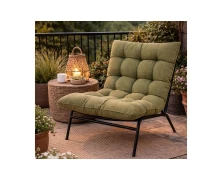 Lesli Living Καρέκλες & Πολυθρόνες Κήπου Relax Chair Zenzi Olive (364600142)