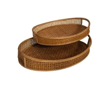Lesli Living Δίσκοι Σερβιρίσματος Tray Ovi Natural, S/2 (334700078)