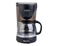 ESTIA ΚΑΦΕΤΙΕΡΑ ΦΙΛΤΡΟΥ BLACK PLUS ΠΛΑΣΤΙΚΗ 750w ΜΕ ΓΥΑΛΙΝΗ ΚΑΝΑΤΑ 1.25lt
