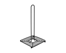 Homely ΒΑΣΗ ΓΙΑ ΡΟΛΟ ΚΟΥΖΙΝΑΣ METAL BLACK ΜΕΤΑΛΛΙΚΗ 30x15.5cm ΜΑΥΡΗ