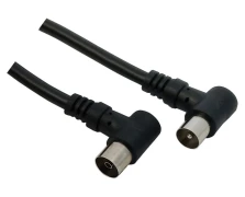 Bridge Cable Καλώδιο Κεραίας RF Coaxial Male/Coaxial Female (Αρσενικό-Θηλυκό) 1,5m Μαύρο (30098)