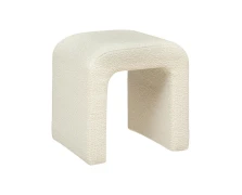 Atmosphera Σκαμπό & Πουφ Sevi Wht Boucl Pouf 197331A (346000017)