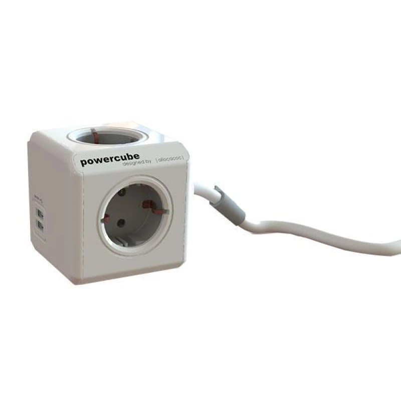 Allocacoc PowerCube Extended 2 USB Πολύπριζο 4 Θέσεων (25.198)