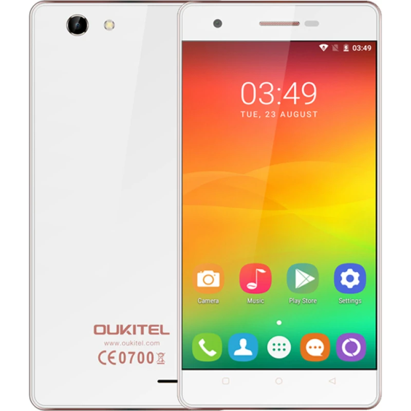 OUKITEL C4 5'' 4G Quad Core 1GB/8GB 2000mAh White Smartphone