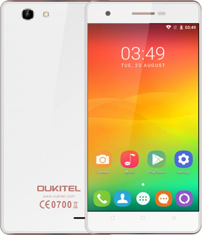OUKITEL C4 5'' 4G Quad Core 1GB/8GB 2000mAh White Smartphone