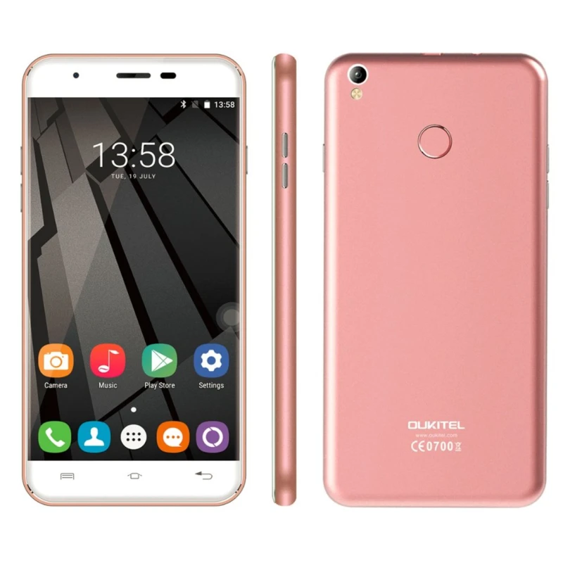 OUKITELU7 PLUS 4G 2G+16G IPS 5.5 inch Rose Gold Smartphone 