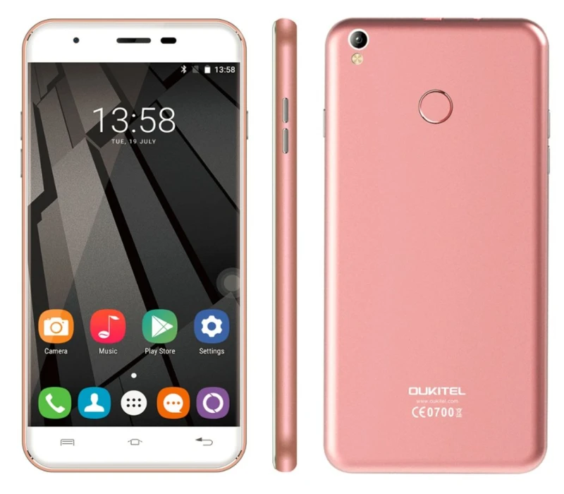 OUKITELU7 PLUS 4G 2G+16G IPS 5.5 inch Rose Gold Smartphone 