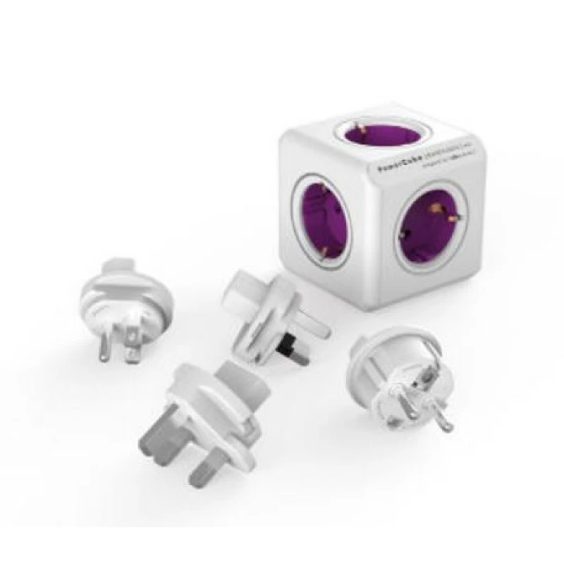ALLOCACOC PowerCube ReWirable+ 4x plugs Μωβ Πολύμπριζο (1800/DERW4P)