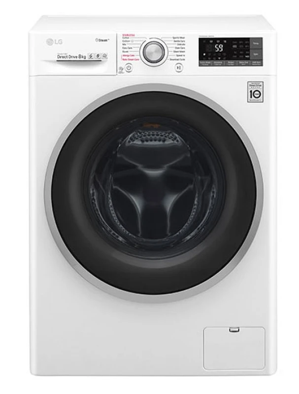 LG F4J7TY1W Πλυντήριο Ρούχων 8kg με Τεχνολογία Ατμού