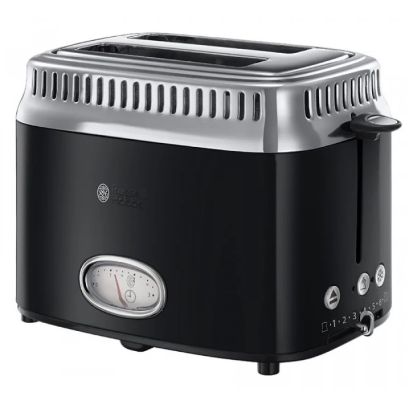 Russell Hobbs 21681-56 Retro Classic Noir Toaster Φρυγανιέρα