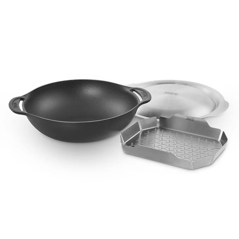 Weber 8856 Μαντεμένιο σκεύος Wok + αξεσουάρ
