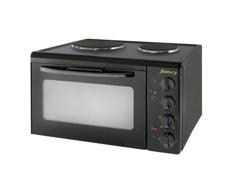 Fancy 0216 Μαύρο Ηλεκτρίκο Κουζινάκι 2 Εστιών 