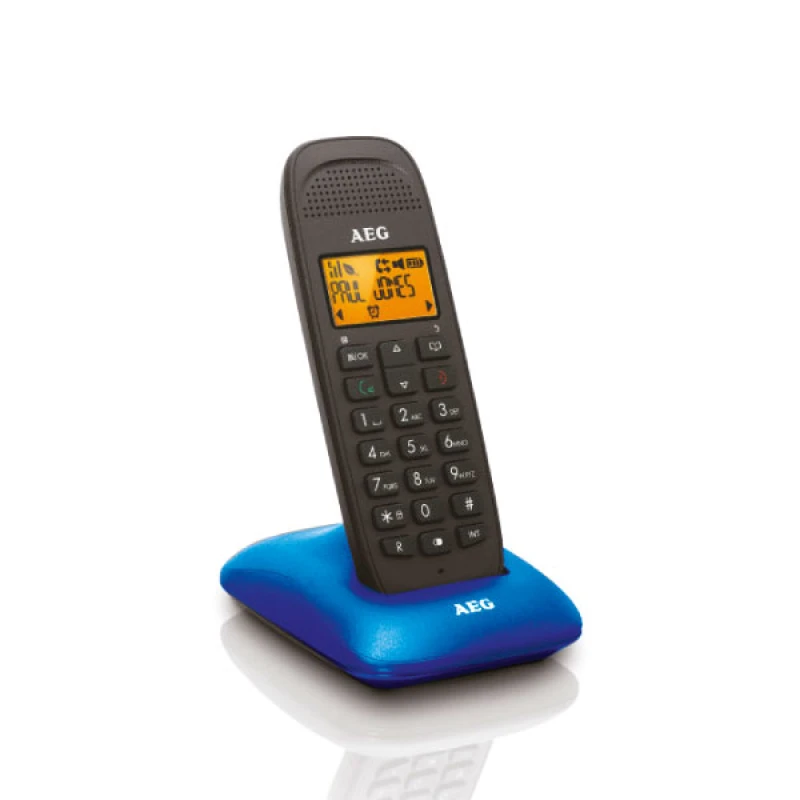 AEG D81 μπλε/μαύρο Τηλέφωνο Ασύρματο με Caller ID (01.089)