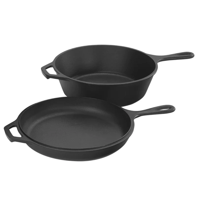 Lodge LCC3 Combo Μαντεμένιο Βαθύ τηγάνι 2,84 lt με μαντεμένιο καπάκι-τηγάνι 26.04 cm (10.25 Inch)