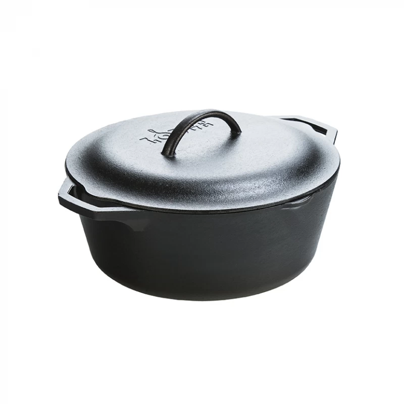 Lodge L10DOL3 Μαντεμένιο Dutch Oven 6,62 ltμε μαντεμένιο καπάκι