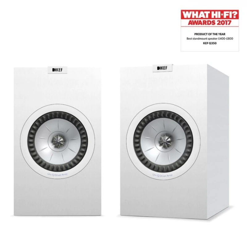 KEF Q350 White Ηχείο Βιβλιοθήκης (Ζεύγος)