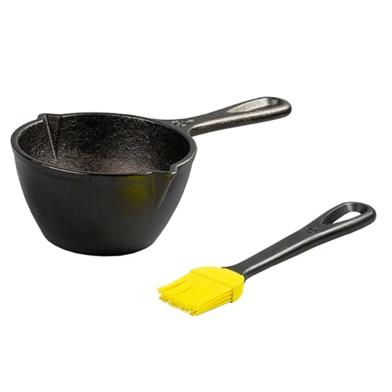 Lodge LMPB21 Μαντεμένιο μπολ με λαβή και πινέλο σιλικόνης