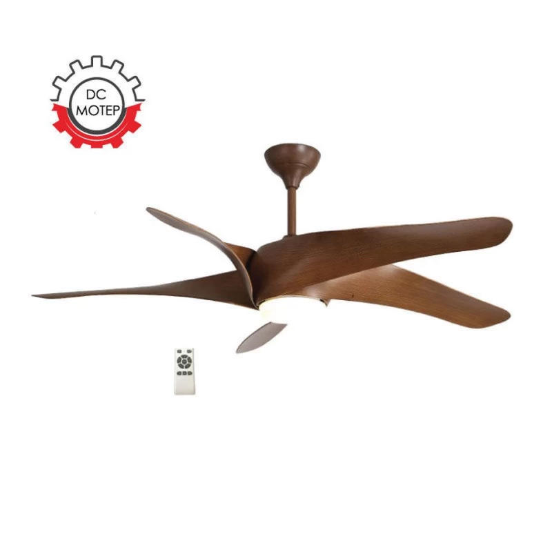 Primo PRCF-80439 60'' 150εκ 5 Φτερά 1 Φως Mε R/C Ανεμιστήρας Οροφής Καφέ (800439)