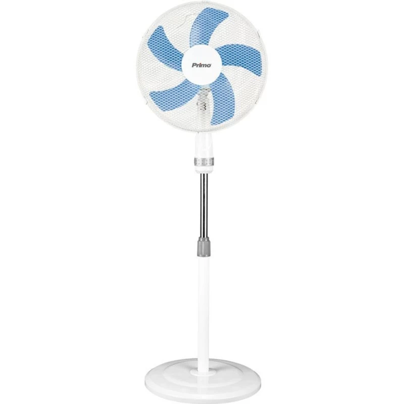 Primo PRSF-80447 16'' 40εκ. Λευκό - Μπλε Ανεμιστήρας Ορθοστάτης (800447)