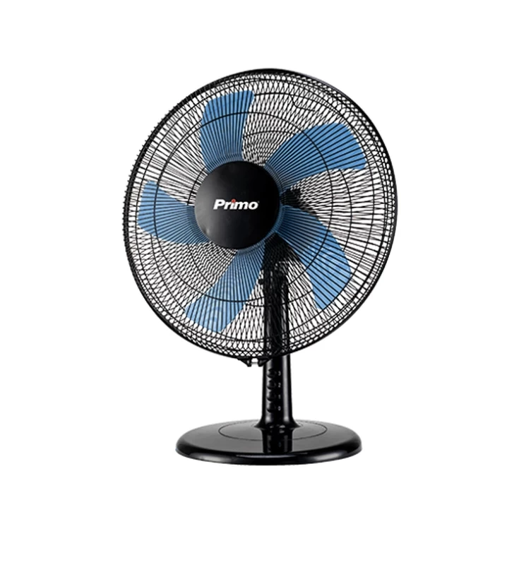 Primo PRTF-80444 16'' 5 Φτερά 40εκ Μαύρος-Μπλε Ανεμιστήρας Επιτραπέζιος (800444)