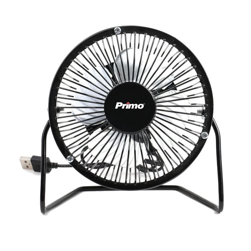 Primo PRMF-80426 4'' 10εκ Με USB Μαύρο Ανεμιστήρας Mini Γραφείου (800426)