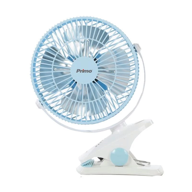 Primo PRMF-80428 8'' 20εκ Μπλε/Λευκό Ανεμιστήρας Μίνι Με Κλιπ (800428)