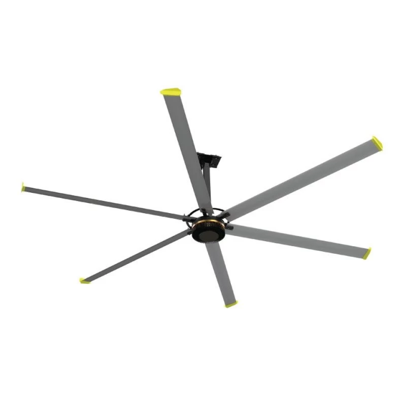 Primo SHVLS-D4AAA73 BOREAS III 1300W 2200V AC 6 φτερά Διάμετρος 7.3m Βιομηχανικός Ανεμιστήρας Οροφής (800371)