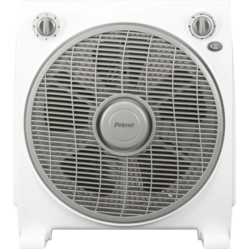 Primo PRBF-80452 Λευκός-Γκρι Ανεμιστήρας BOXFAN 12'' (800452)