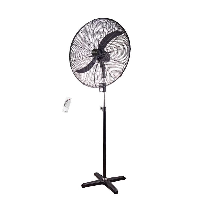 Primo PRSF-80523 75CM (30'') Ανεμιστήρας Ορθοστάτης Βιομηχανικός Μαύρος Με Τηλεχειριστήριο 240W (800523)