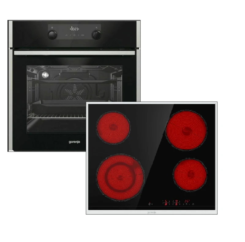Gorenje BOP737E20XG + ECT641BX Σετ Φούρνος/Εστία