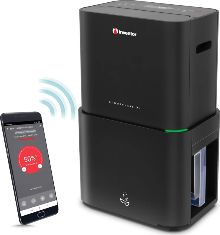 Inventor Atmosphere XL AT-IONUV-25L Αφυγραντήρας με Ιονιστή και Wi-Fi