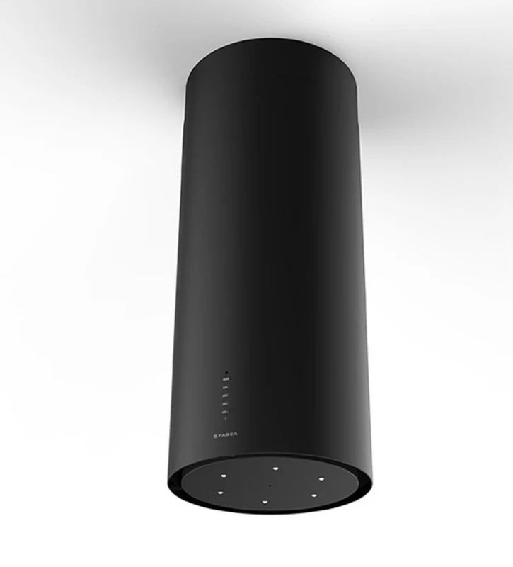 Faber CYLINDRA I.EVO PLUS BK MATT A37 Απορροφητήρας Νησίδα (335.0572.104)