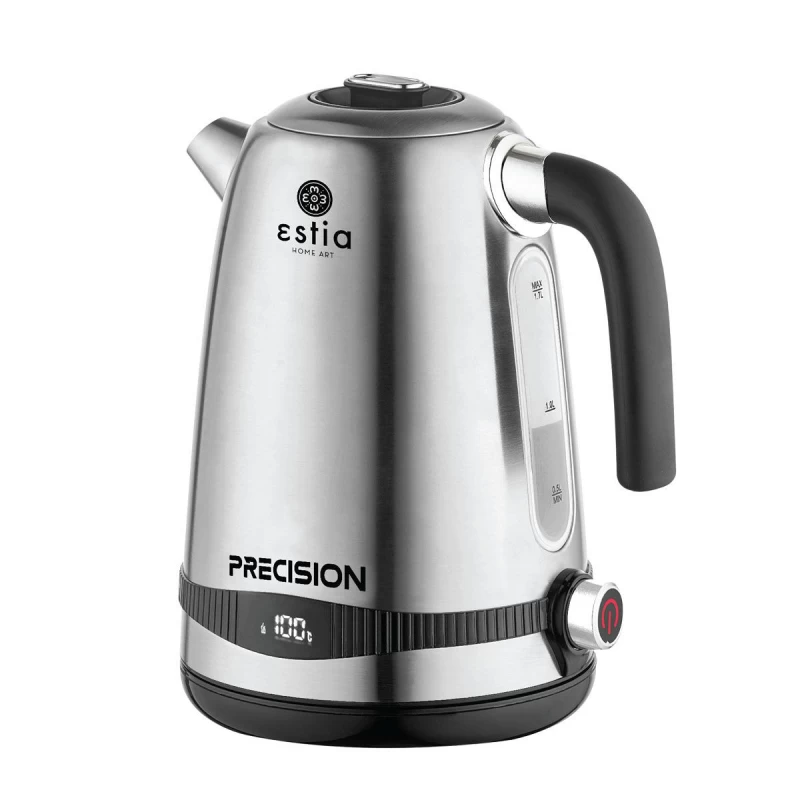 Estia Precision inox με Θερμοστάτη 2200W 1.7lt Βραστήρας (06-10836)