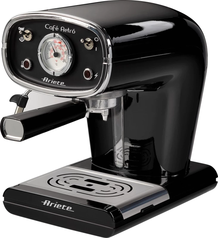 Ariete 1388 Retro Black Καφετιέρα Espresso Cappuccino