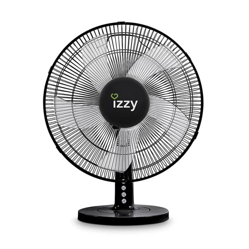 Izzy IZ-9023 Μαύρος 16'' - 50W Επιτραπέζιος Ανεμιστήρας (223917)