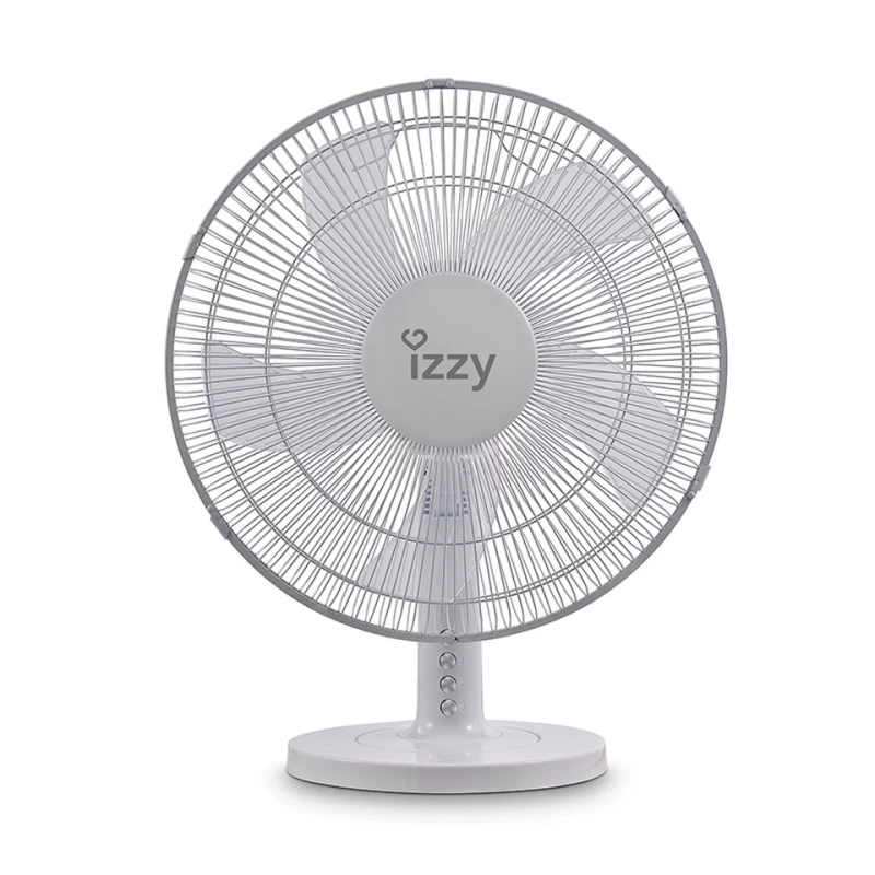 Izzy IZ-9023 Λευκός 16'' - 50W Επιτραπέζιος Ανεμιστήρας (223918)