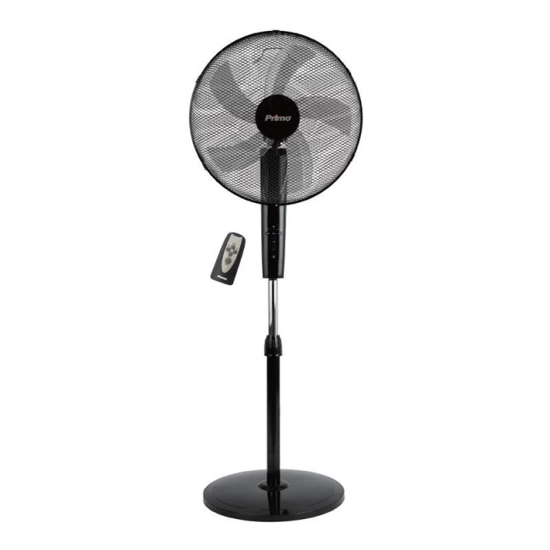 Primo PRSF-80548 Ανεμιστήρας Ορθοστάτης 18'' 45εκ. Με Τηλεχειριστήριο Μαύρος (800548)