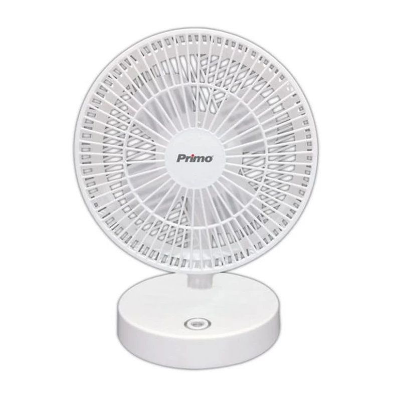 Primo PRMF-80421 Ανεμιστήρας Mini 7'' Επαναφορτιζόμενος Με USB Λευκός (800421)