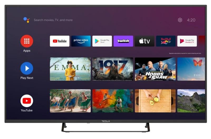 Tesla 43E620BFS 43'' FHD Smart Android TV Τηλεόραση (Model 2022)