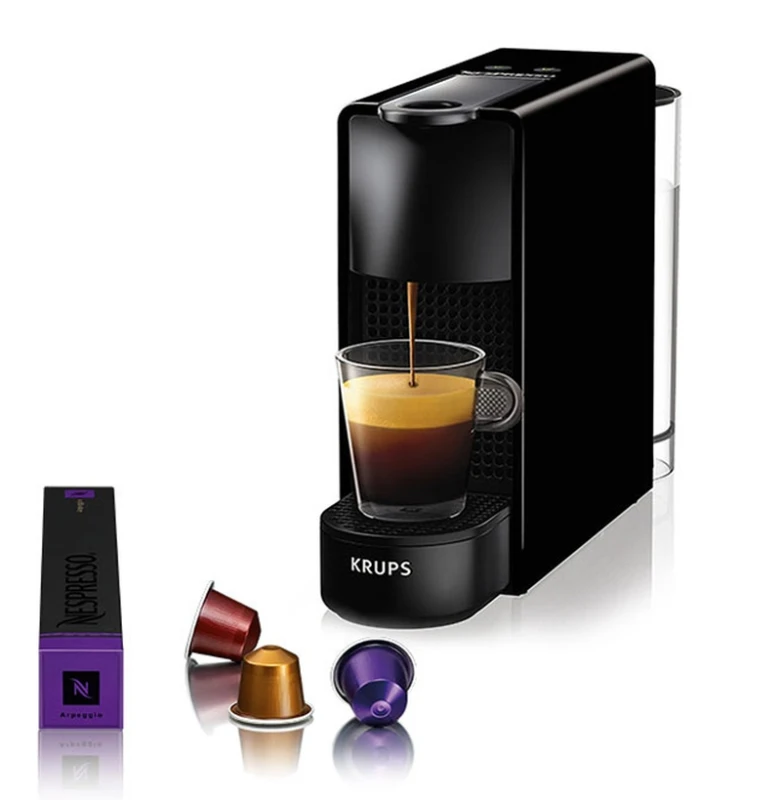 Krups Nespresso XN1108V Essenza Mini Μαύρη Καφετιέρα Espresso (Δώρο 100€ επιστροφή σε παραγγελίες καφέ ή 60 κάψουλες)